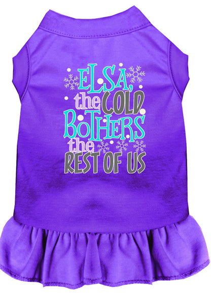 Pet Dress "Elsa, The Cold Bothers The Rest Of Us"