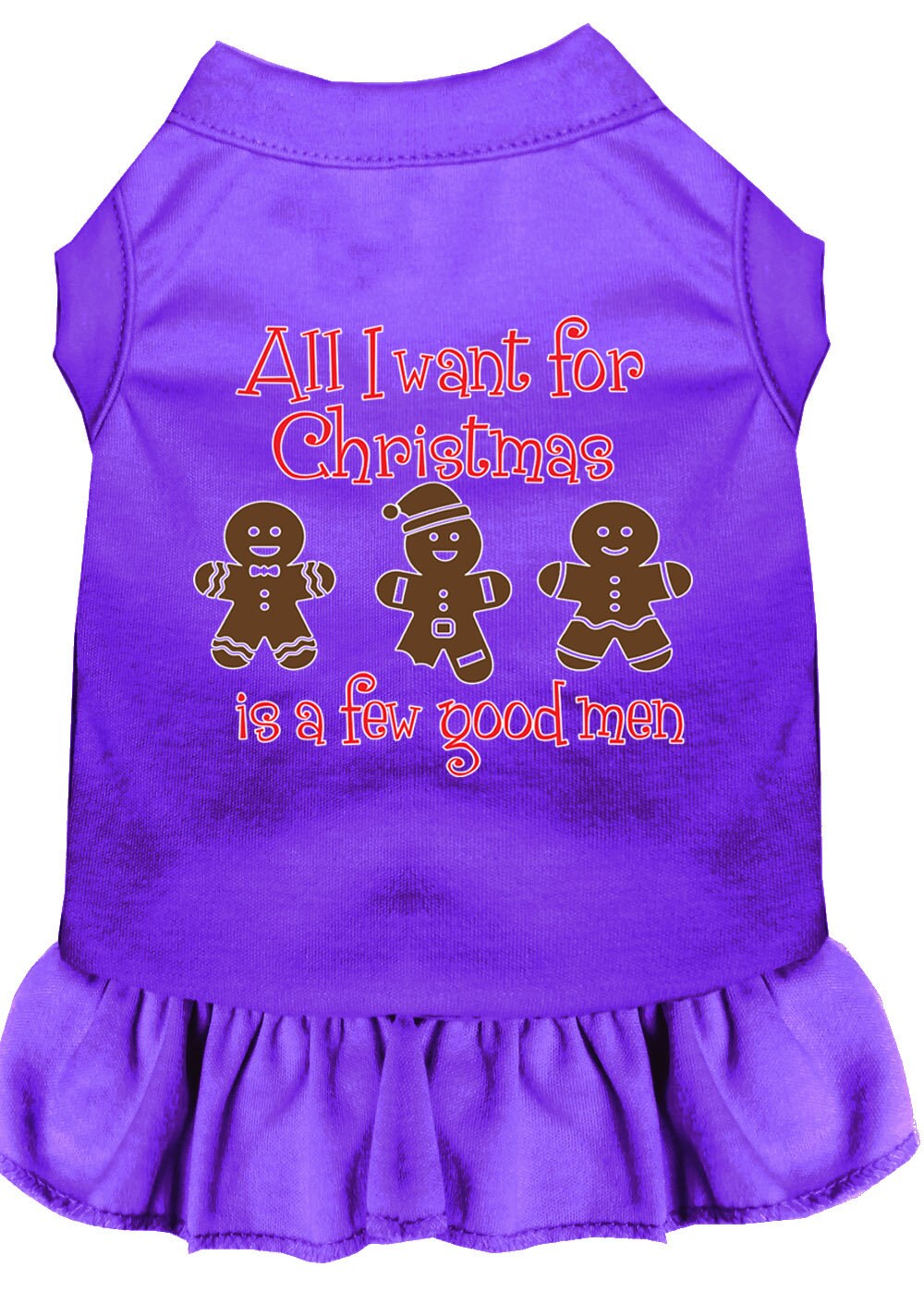 Christmas Pet Dress, "All I Want For Christmas Is A Few Good Men"