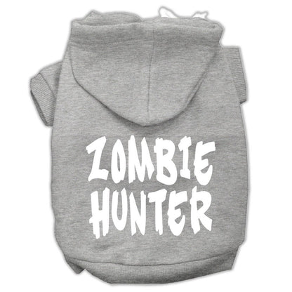 Halloween Pet Hoodie Screen Printed, "Zombie Hunter"