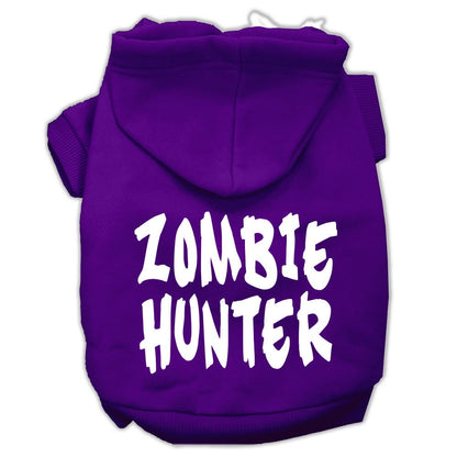 Halloween Pet Hoodie Screen Printed, "Zombie Hunter"