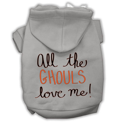 Halloween Pet Hoodie "All The Ghouls Love Me"