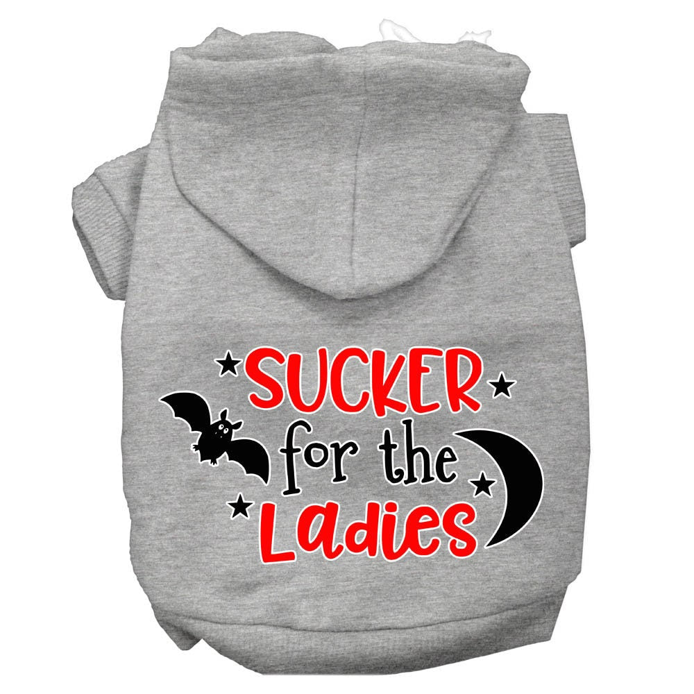 Halloween Pet Hoodie Screen Printed, "Sucker For The Ladies"