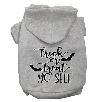 Halloween Pet Hoodie Screen Printed, "Trick Or Treat Yo' Self"