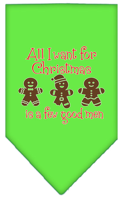 Christmas Pet Bandana "All I Want For Christmas Is A Few Good Men"