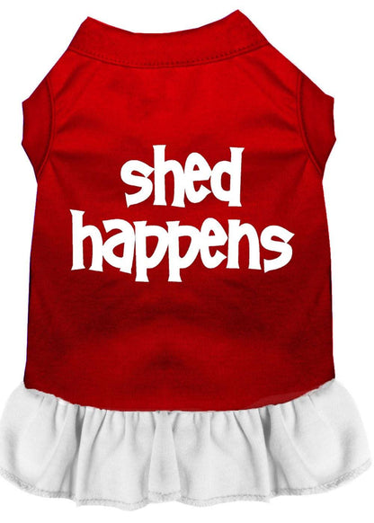 Pet Dress Screen Printed, "Shed Happens"