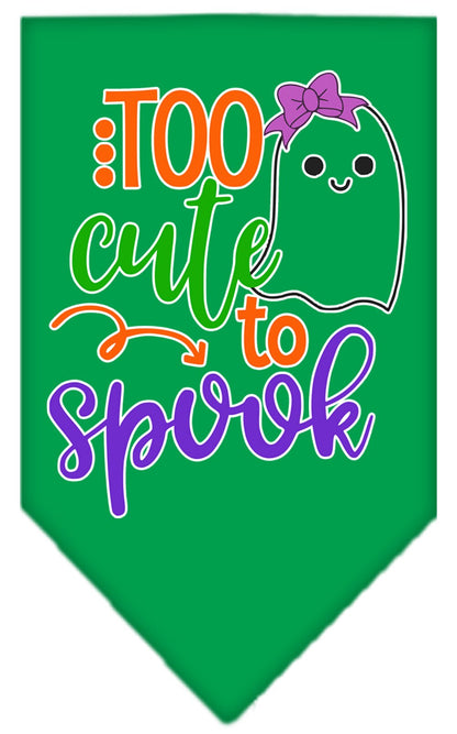 Halloween Pet and Dog Bandana, "Too Cute To Spook - Girly Ghost"