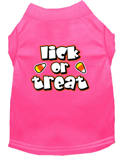 Halloween Pet Dog & Cat Shirt Screen Printed, "Lick or Treat"