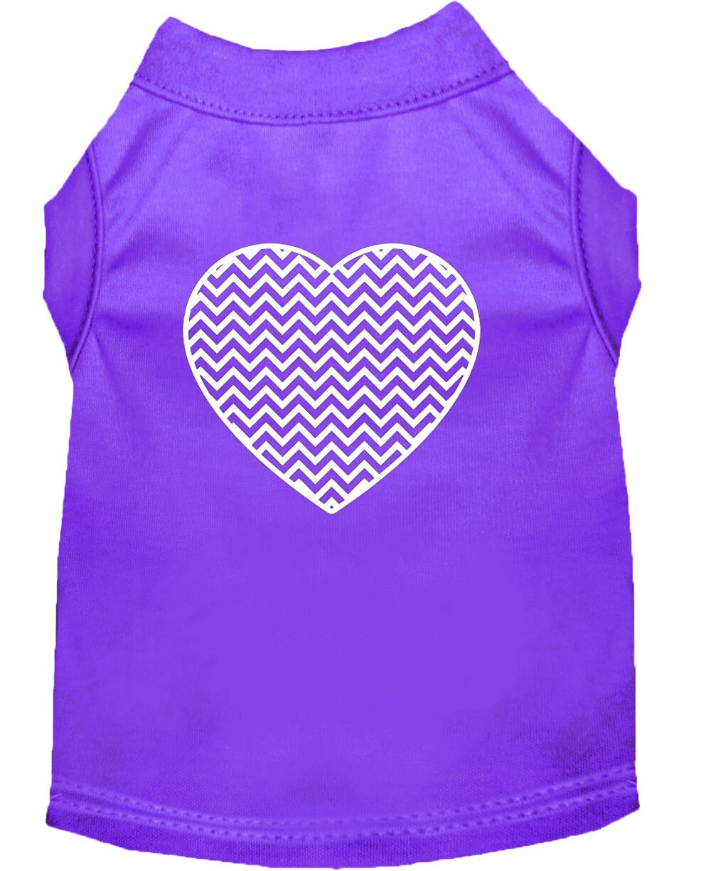 Pet Shirt "Chevron Heart"
