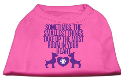 Pet Dog & Cat Shirt, "The Smallest Things Take Up Your Heart"