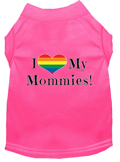 Pet Shirt "I Heart My Mommies"