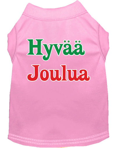 Christmas Pet Shirt, "Hyvaa Joulua"