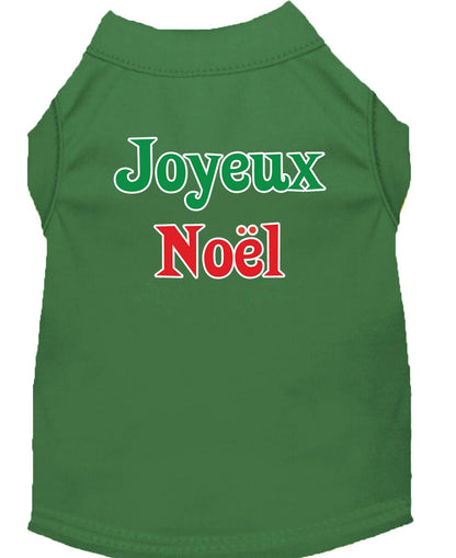 Christmas Pet Shirt, "Joyeux Noel"