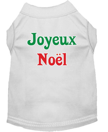 Christmas Pet Shirt, "Joyeux Noel"