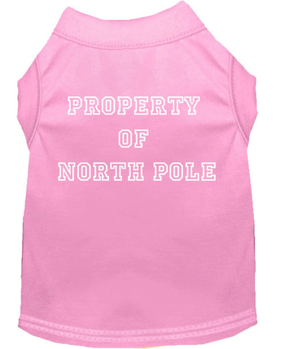 Christmas Pet Shirt, "Property Of North Pole"
