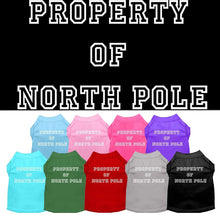 Christmas Pet Shirt, "Property Of North Pole"