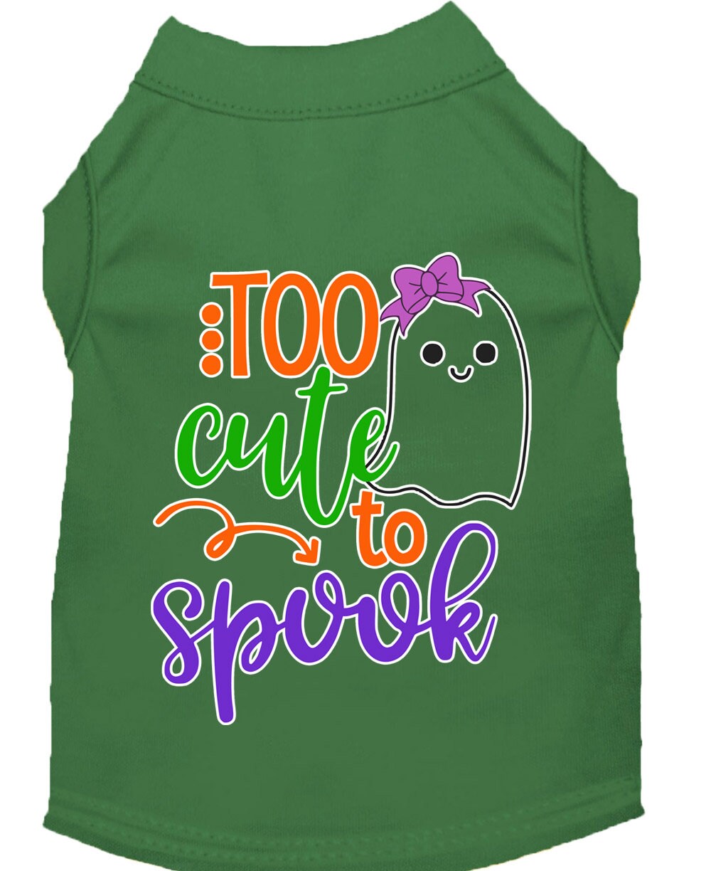Halloween Pet Dog & Cat Shirt, "Too Cute To Spook - Girly Ghost"