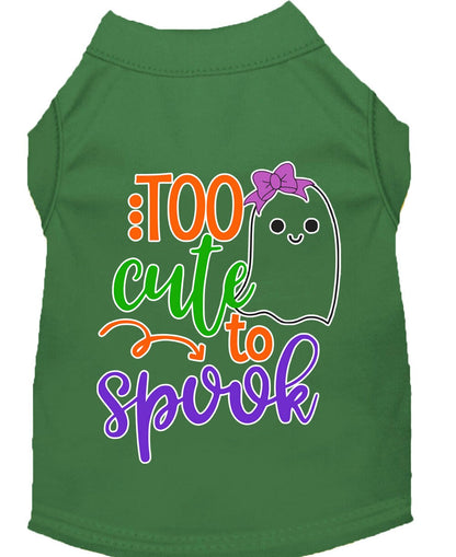 Halloween Pet Dog & Cat Shirt, "Too Cute To Spook - Girly Ghost"