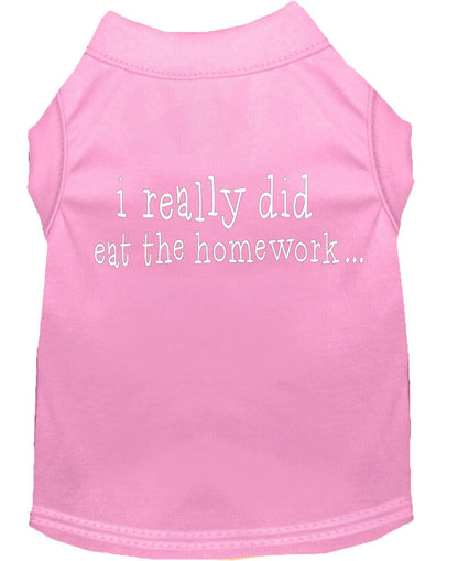 Pet Shirt "I Really Did Eat The Homework"