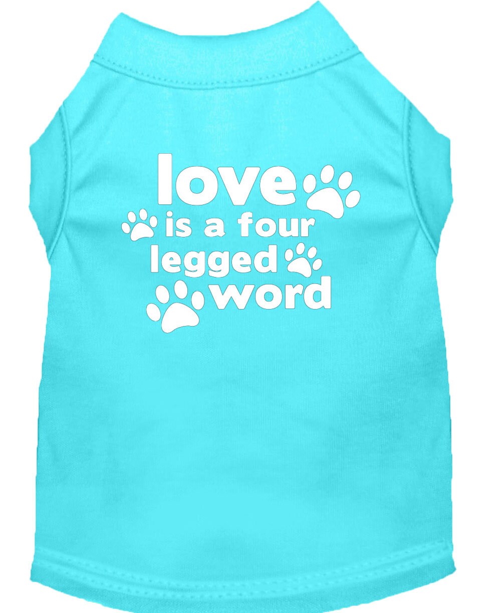 Pet Shirt "Love Is A Four Legged Word"