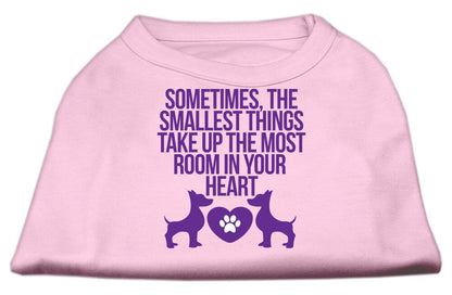 Pet Dog & Cat Shirt, "The Smallest Things Take Up Your Heart"