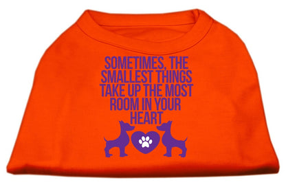 Pet Dog & Cat Shirt, "The Smallest Things Take Up Your Heart"