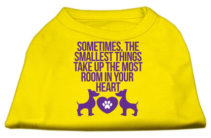 Pet Dog & Cat Shirt, "The Smallest Things Take Up Your Heart"