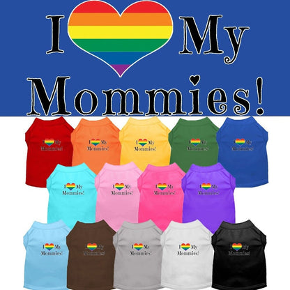 Pet Shirt "I Heart My Mommies"