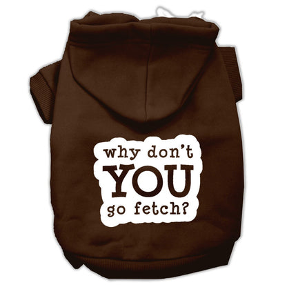 Pet Hoodie Screen Printed, "Fetch"