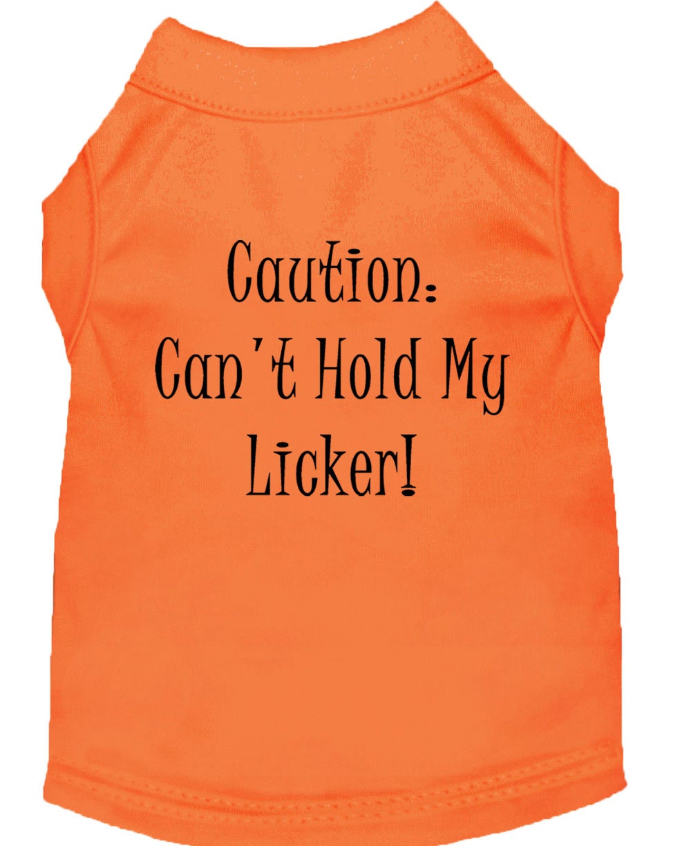 Pet Shirt "Can't Hold My Licker"