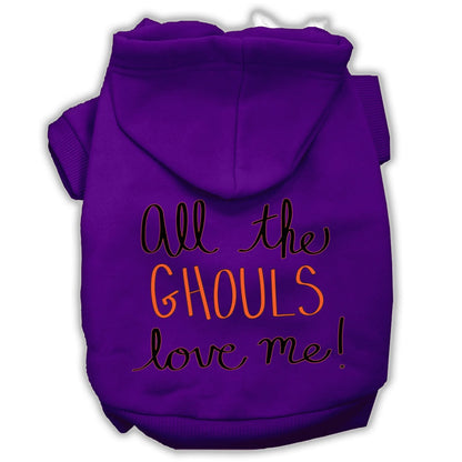 Halloween Pet Hoodie "All The Ghouls Love Me"