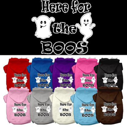 Halloween Pet Hoodie "Here For The Boos"