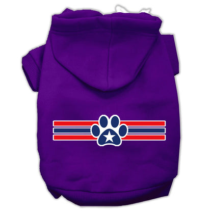 Pet Hoodie "Patriotic Star Paw"