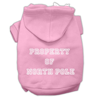 Christmas Pet Hoodie "Property of North Pole"