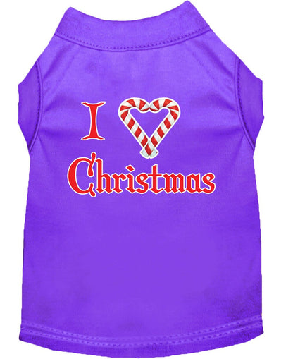 Christmas Pet Shirt, "I Heart Christmas"