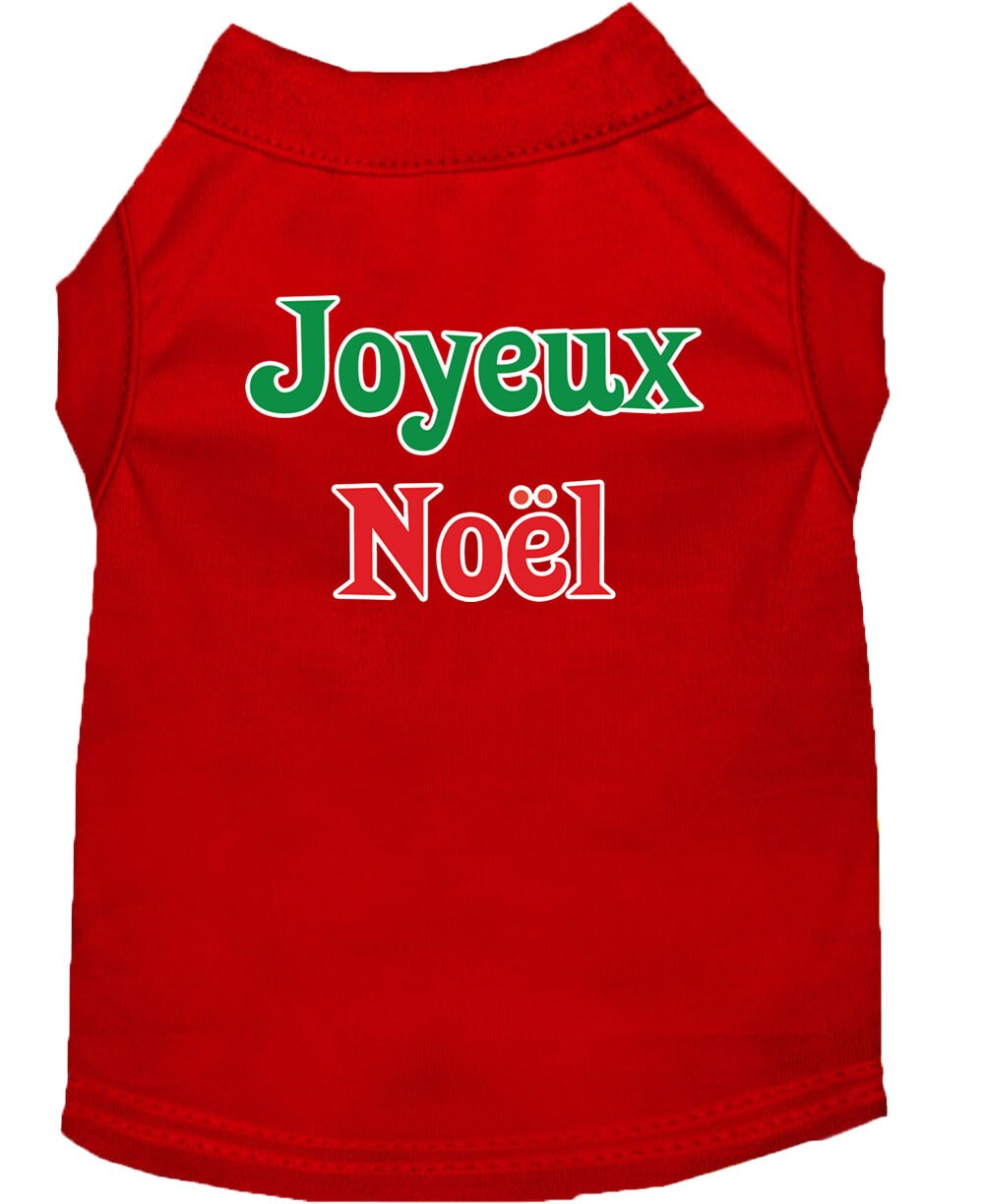 Christmas Pet Shirt, "Joyeux Noel"