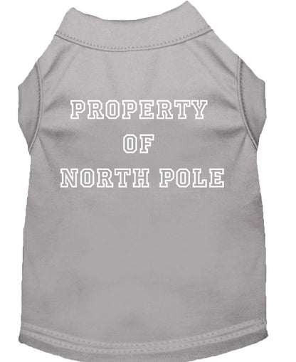 Christmas Pet Shirt, "Property Of North Pole"