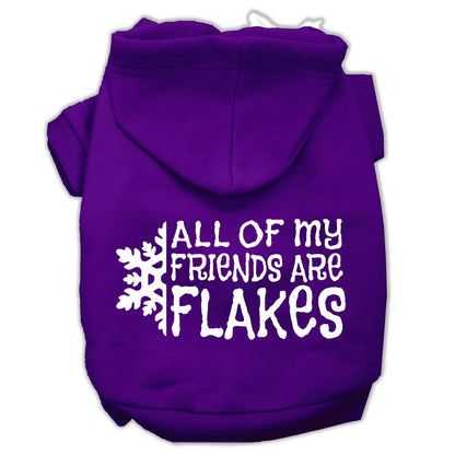 Christmas Pet Hoodie "All Of My Friends Are Flakes"