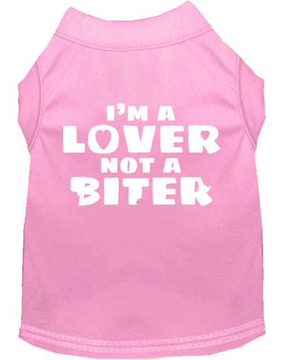 Pet Shirt "I'm A Lover, Not A Biter"