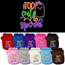Halloween Pet Hoodie, "Too Cute To Spook Girly Ghost"