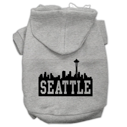 Pet Hoodie "Seattle Skyline"