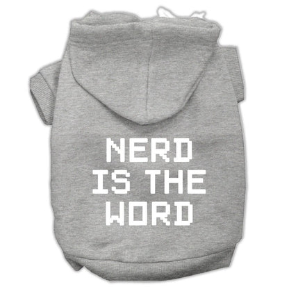 Pet Hoodie "Nerd Is The Word"