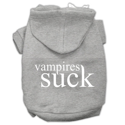Halloween Pet Hoodie Screen Printed, "Vampires Suck"
