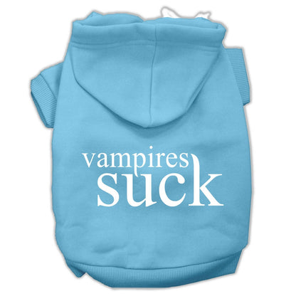Halloween Pet Hoodie Screen Printed, "Vampires Suck"