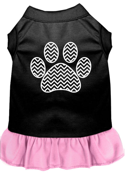 Pet Dress "Chevron Paw"