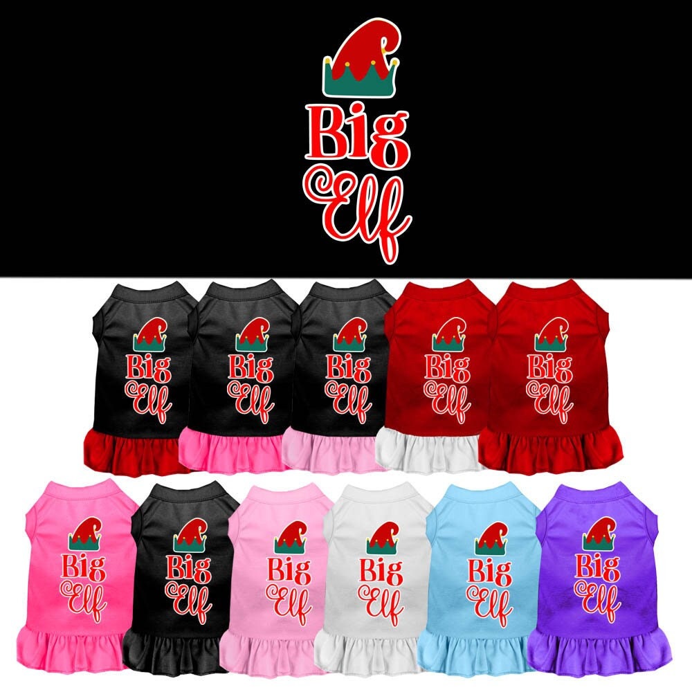 Christmas Pet Dress "Big Elf"