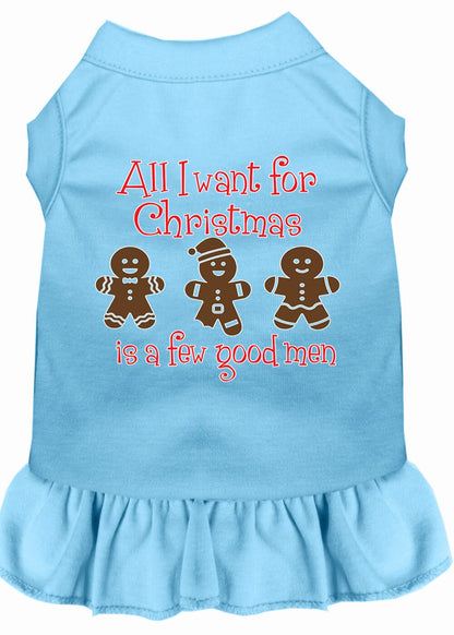 Christmas Pet Dress, "All I Want For Christmas Is A Few Good Men"