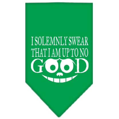Pet and Dog Bandana, "I Solemnly Swear That I Am Up To No Good"
