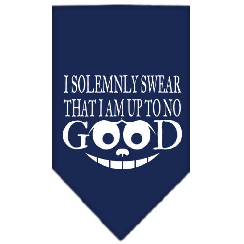 Pet and Dog Bandana, "I Solemnly Swear That I Am Up To No Good"