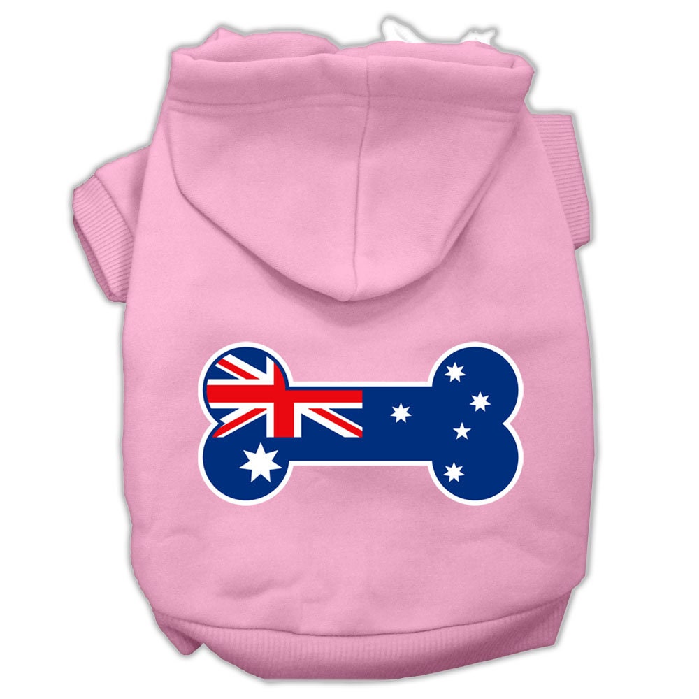 Pet Hoodie "Bone Shaped Australian Flag"