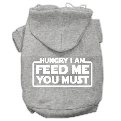 Pet Hoodie "Hungry I Am, Feed Me You Must"